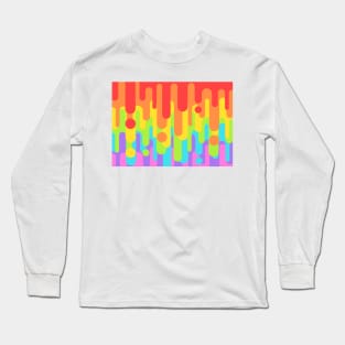 Rainbow Drip Long Sleeve T-Shirt